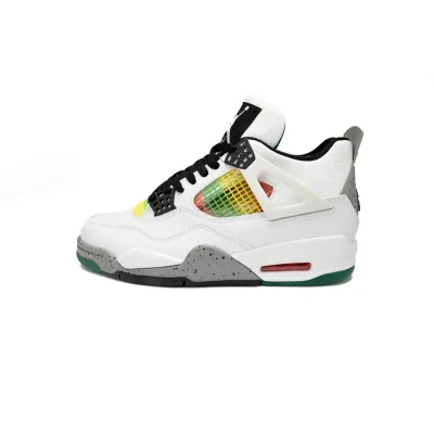 PB Bacth Air Jordan WMNS 4 Retro Jamaica White Green 01