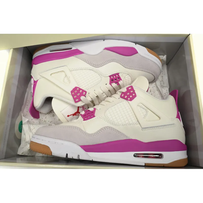PB Bacth Nike SB x Air Jordan 4 White Purple Grey
