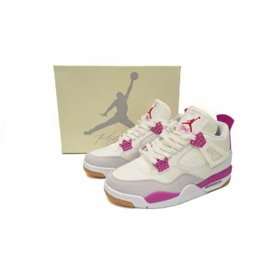 PB Bacth Nike SB x Air Jordan 4 White Purple Grey 02