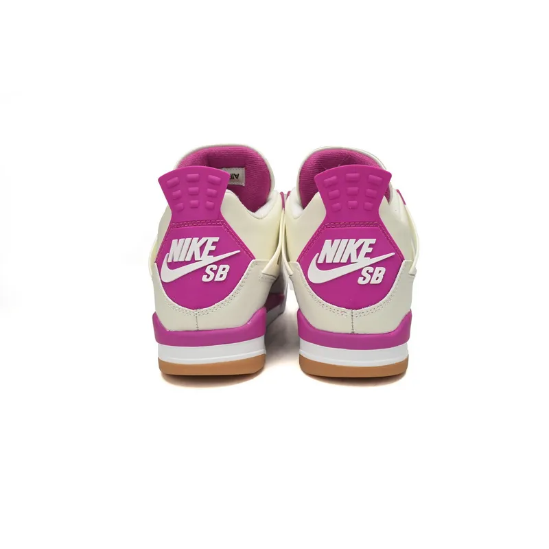 PB Bacth Nike SB x Air Jordan 4 White Purple Grey