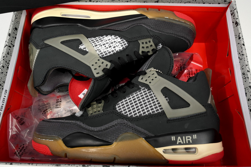 PB Bacth OFF White x Air Jordan 4 Bred