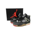 PB Bacth OFF White x Air Jordan 4 Bred