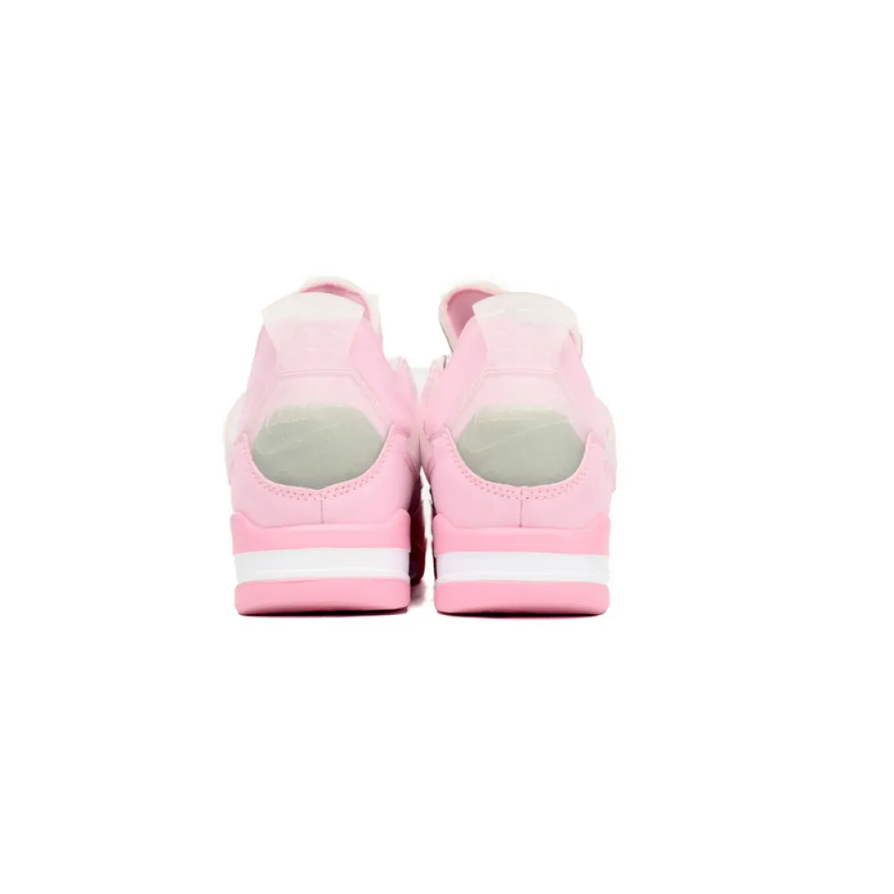 PB Bacth OFF White x Air Jordan 4 Pink Co Branding