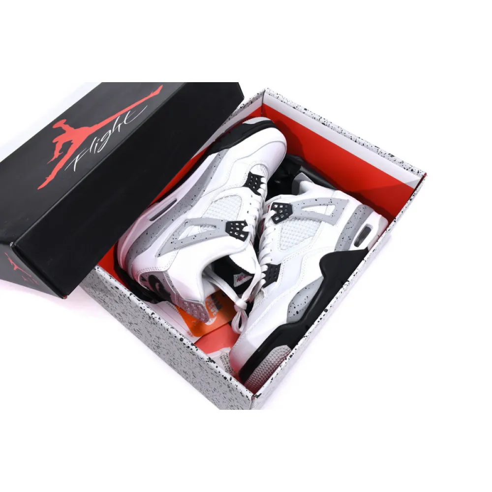 PB Batch  Air Jordan 4 Retro White Cement
