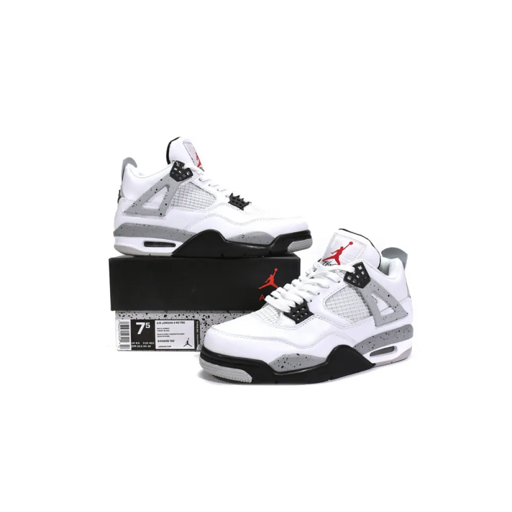 PB Batch  Air Jordan 4 Retro White Cement