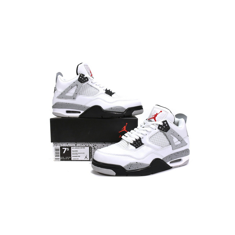 PB Batch  Air Jordan 4 Retro White Cement