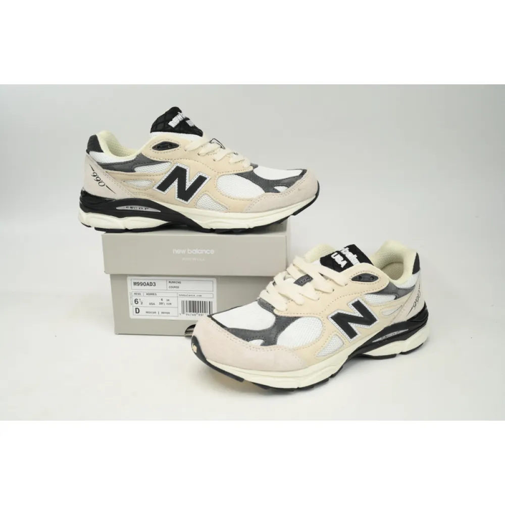 New Balance 990 Milk White Black