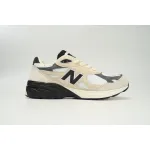 New Balance 990 Milk White Black