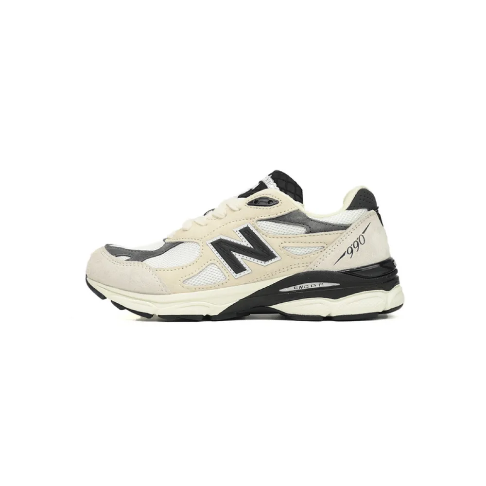 New Balance 990 Milk White Black