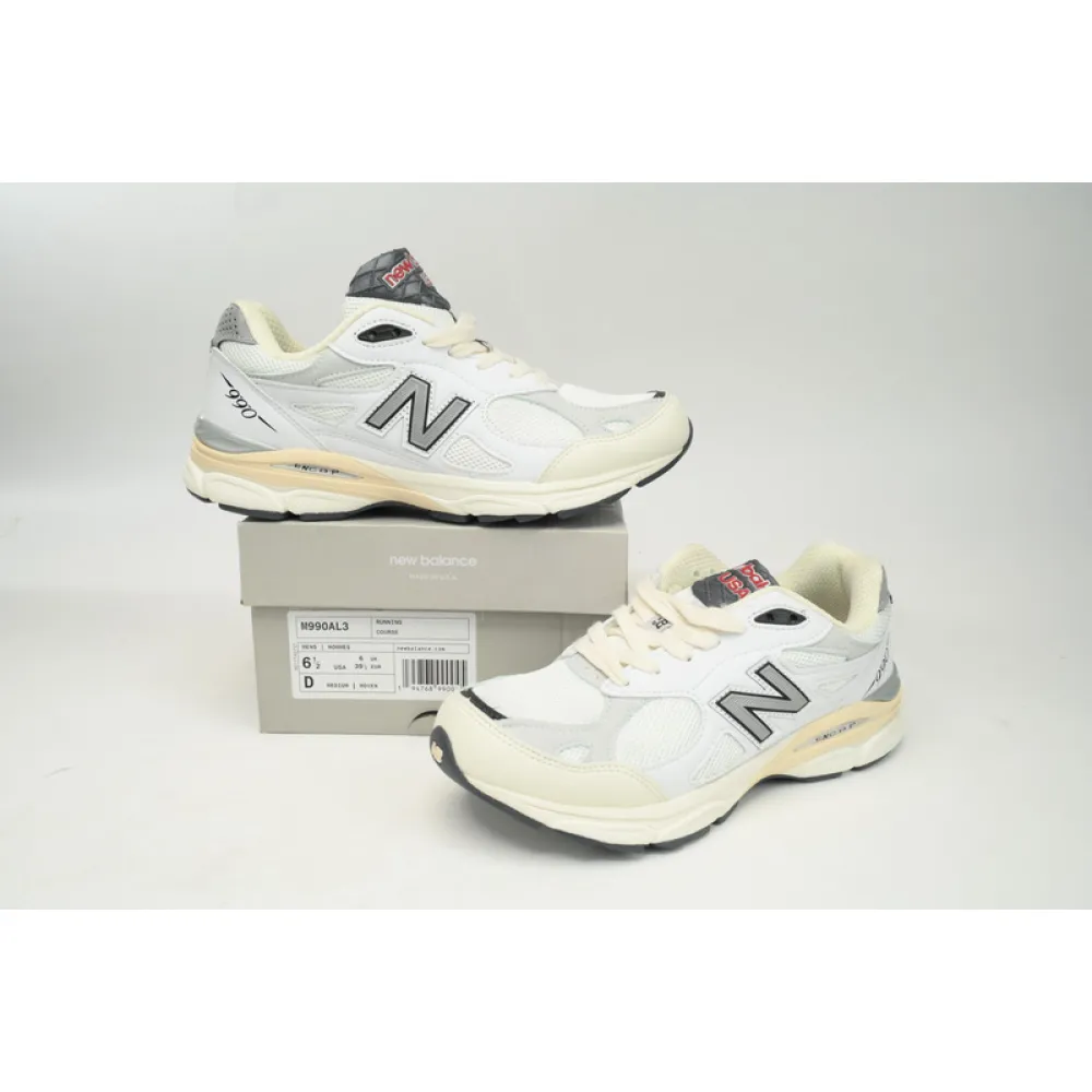 New Balance 990 Milky White