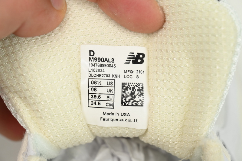 New Balance 990 Milky White