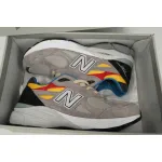 New Balance 990 Red, Yellow, And Blue