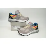 New Balance 990 Red, Yellow, And Blue