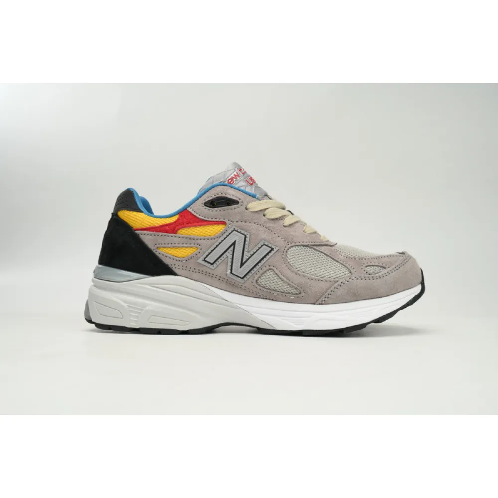 New Balance 990 Red, Yellow, And Blue