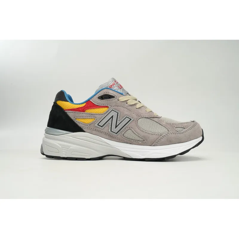 New Balance 990 Red, Yellow, And Blue