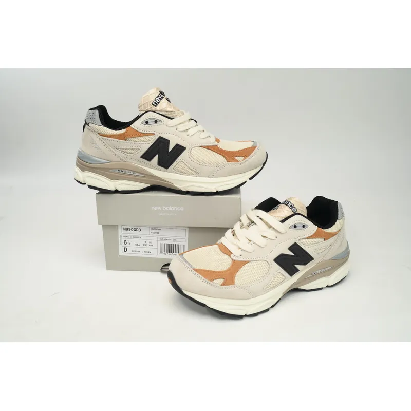 New Balance 990 Black And White Orange