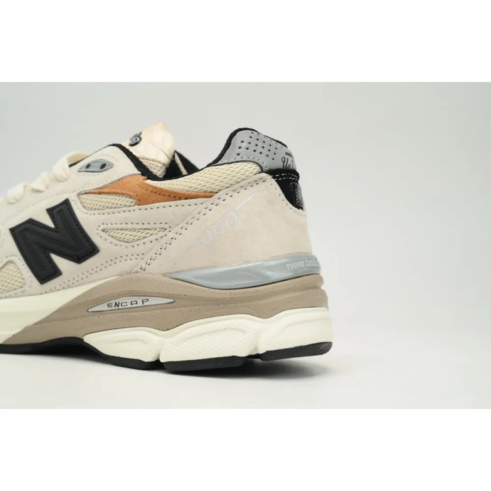 New Balance 990 Black And White Orange