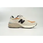 New Balance 990 Black And White Orange