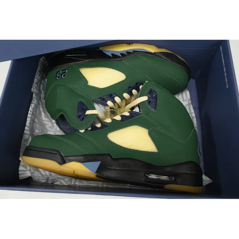 DJ Air Jordan 5 "Navy Green”