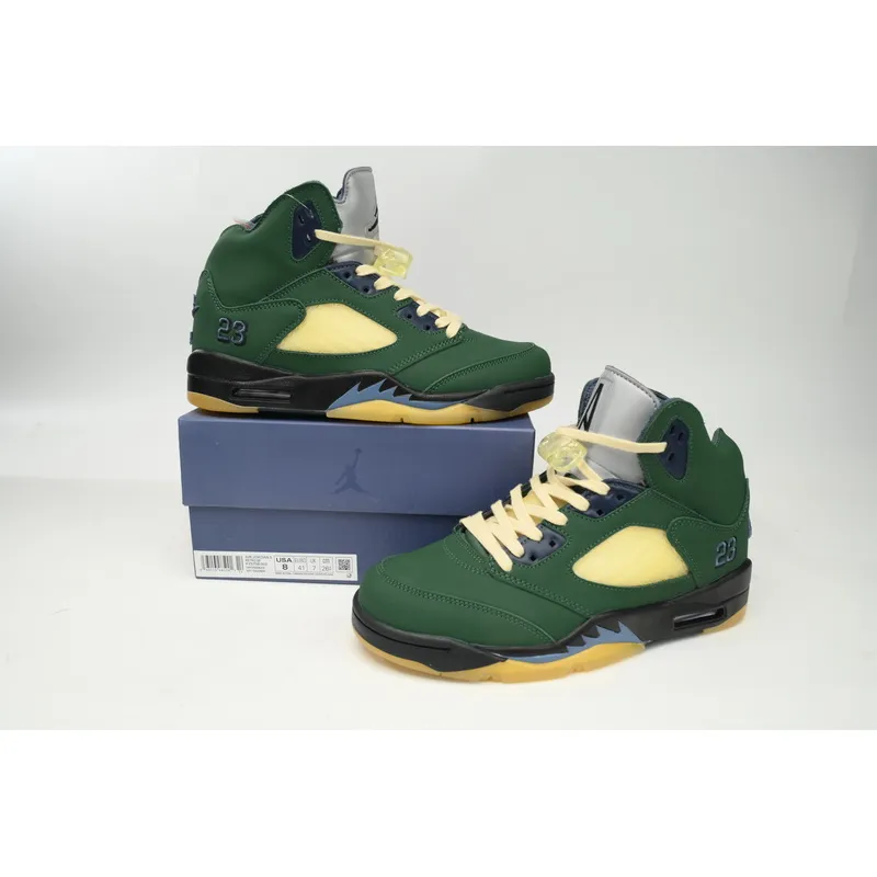 DJ Air Jordan 5 "Navy Green”