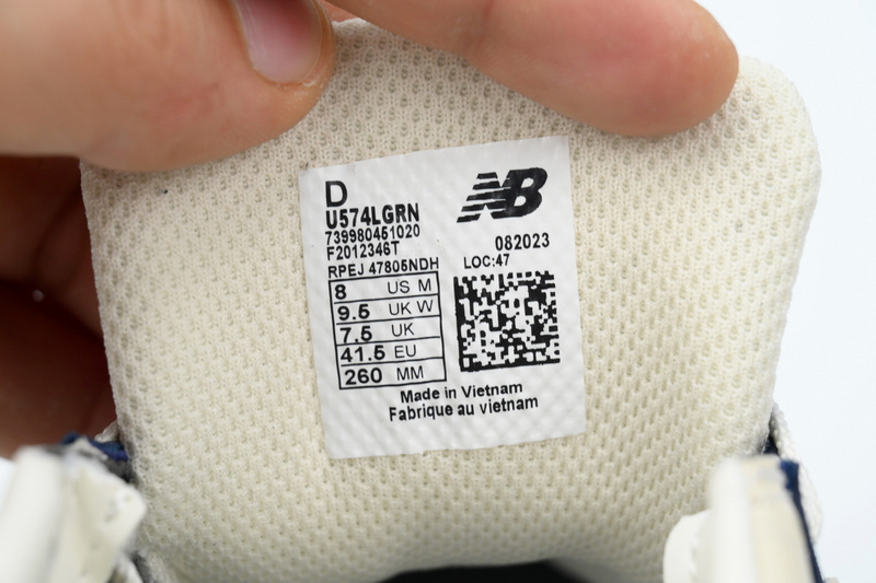 New Balance 574 Marblehead Castlerock Dark blue white