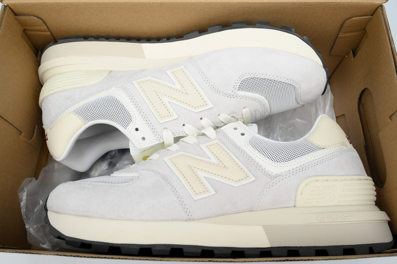 New Balance 574 Marblehead Castlerock Grey White