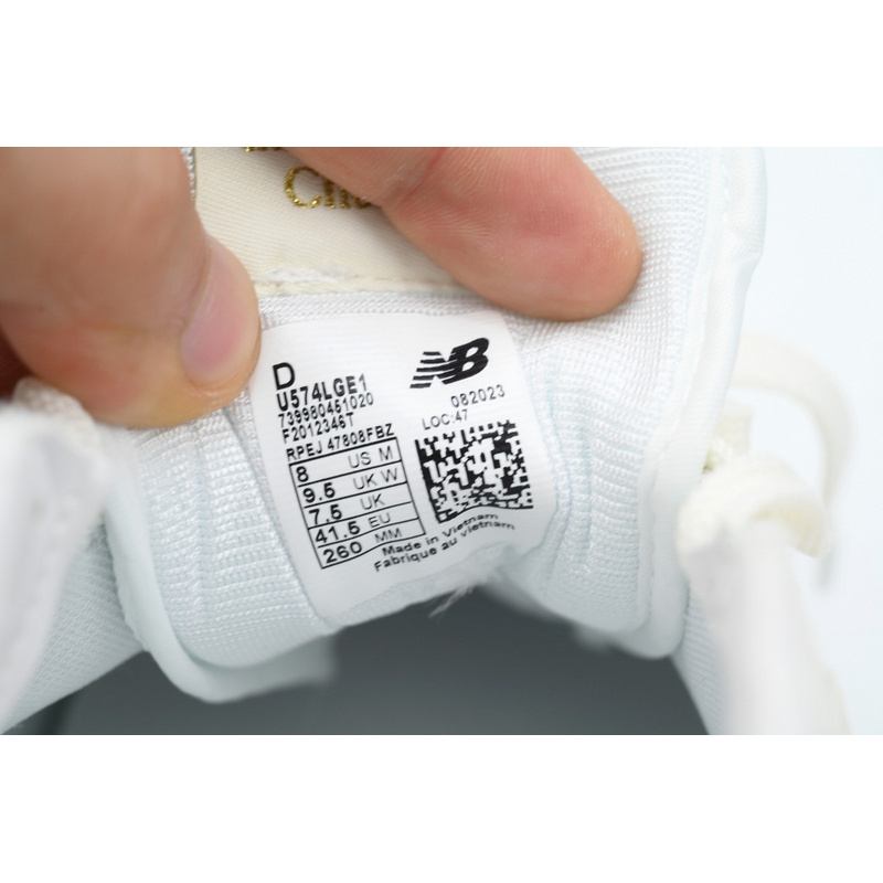 New Balance 574 Marblehead Castlerock Grey White