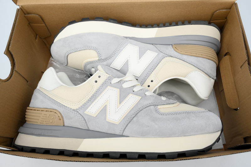 New Balance 574 Marblehead Castlerock Grey White GRG