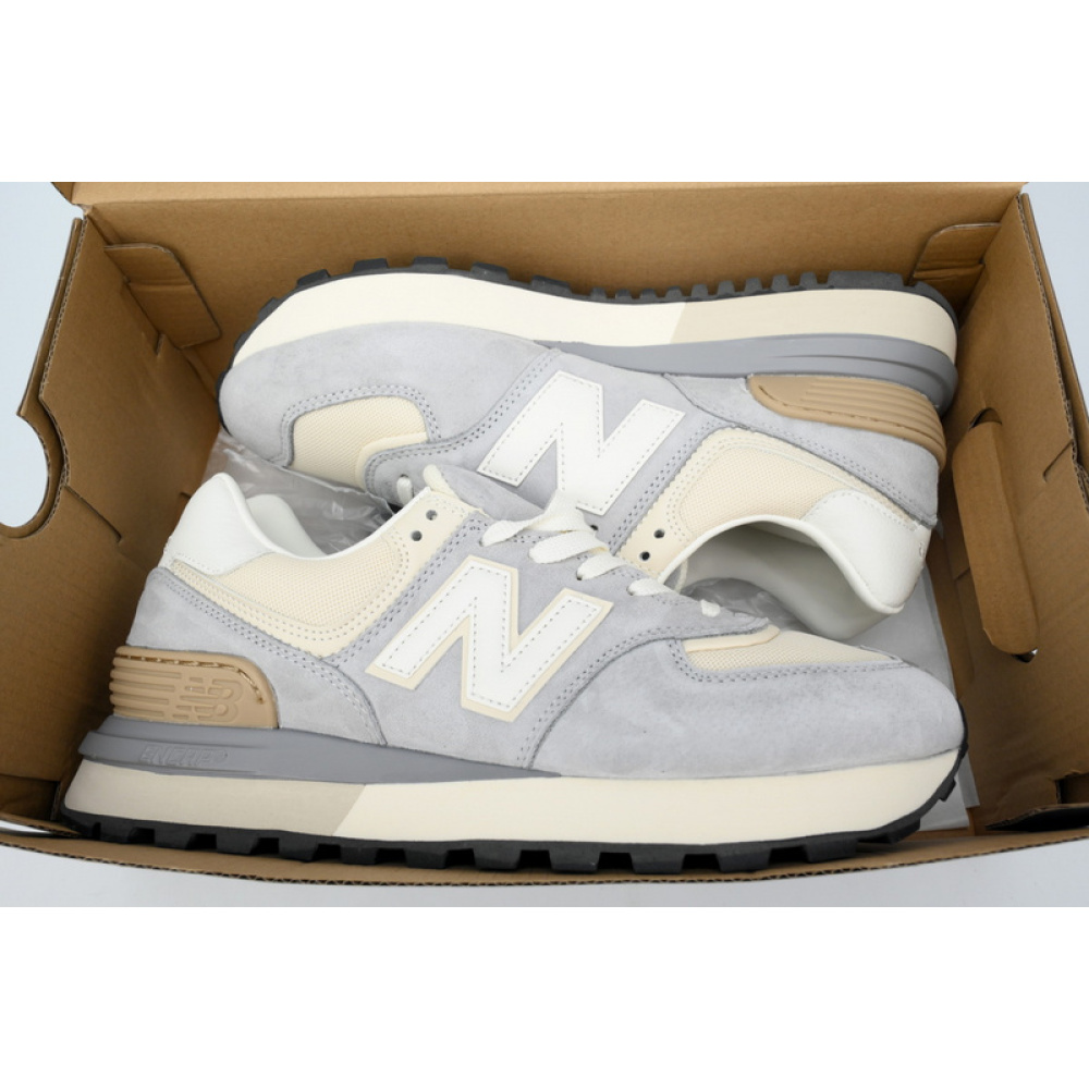 New Balance 574 Marblehead Castlerock Grey White GRG