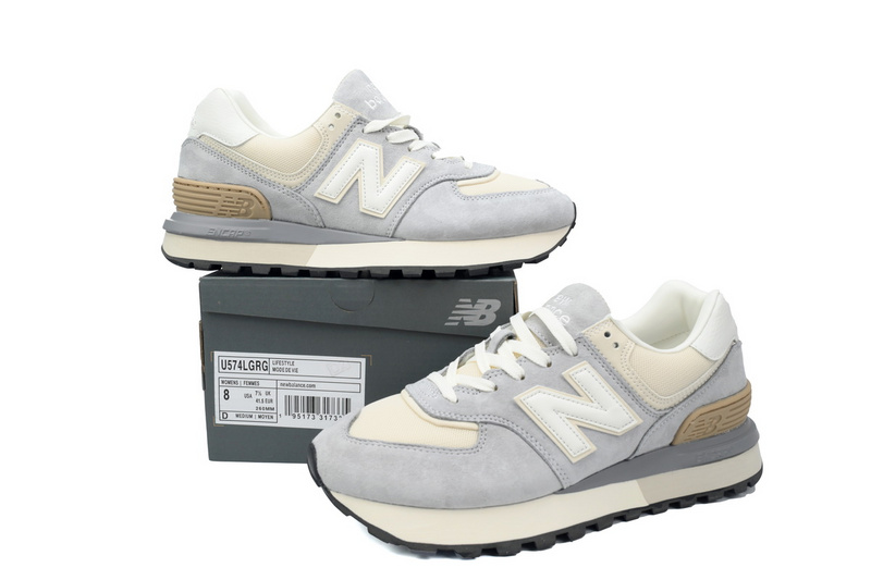 New Balance 574 Marblehead Castlerock Grey White GRG