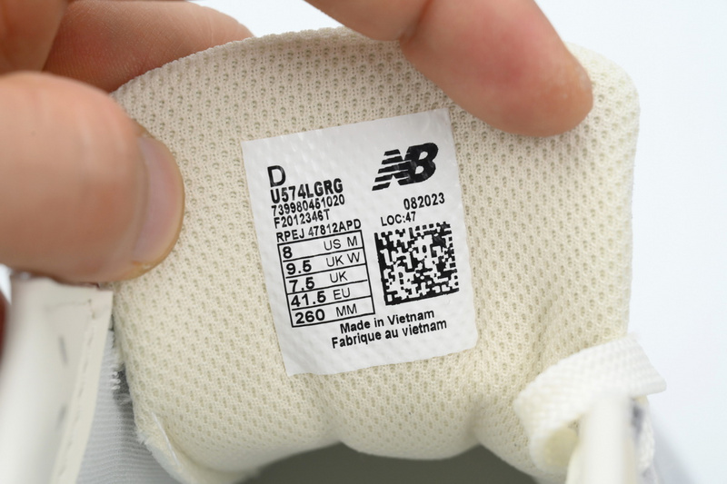 New Balance 574 Marblehead Castlerock Grey White GRG