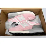 New Balance 574 Marblehead Castlerock Pink white