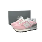 New Balance 574 Marblehead Castlerock Pink white