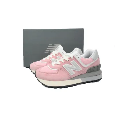 New Balance 574 Marblehead Castlerock Pink white 02