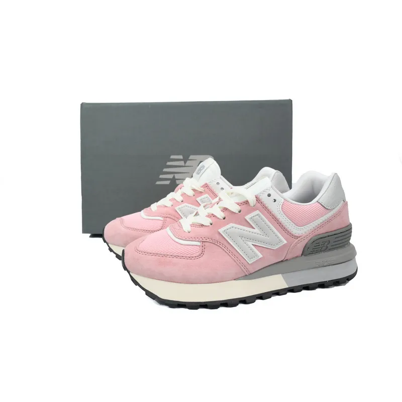 New Balance 574 Marblehead Castlerock Pink white