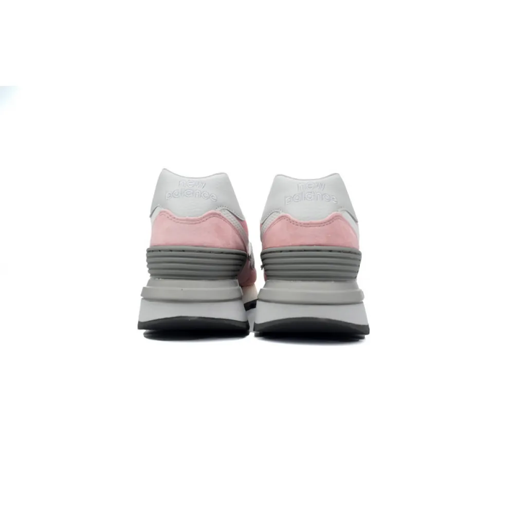 New Balance 574 Marblehead Castlerock Pink white