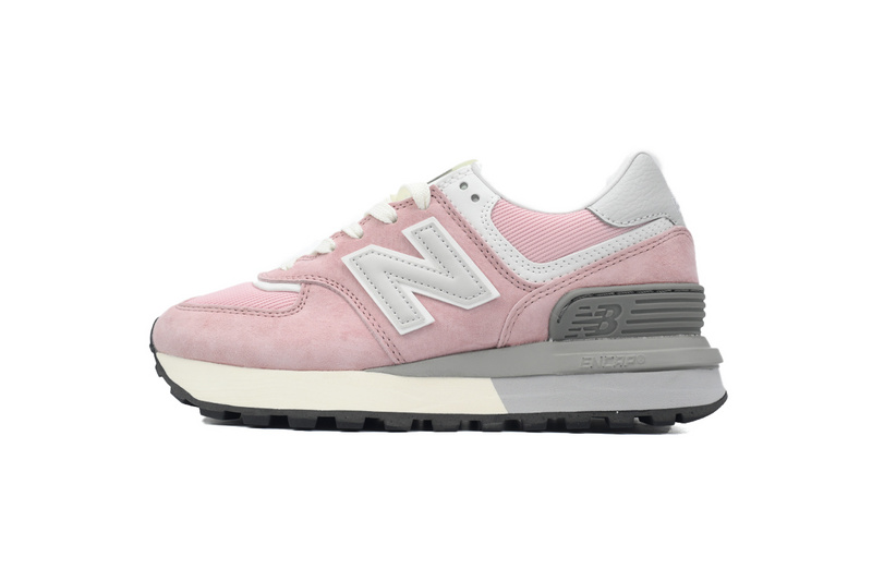 New Balance 574 Marblehead Castlerock Pink white