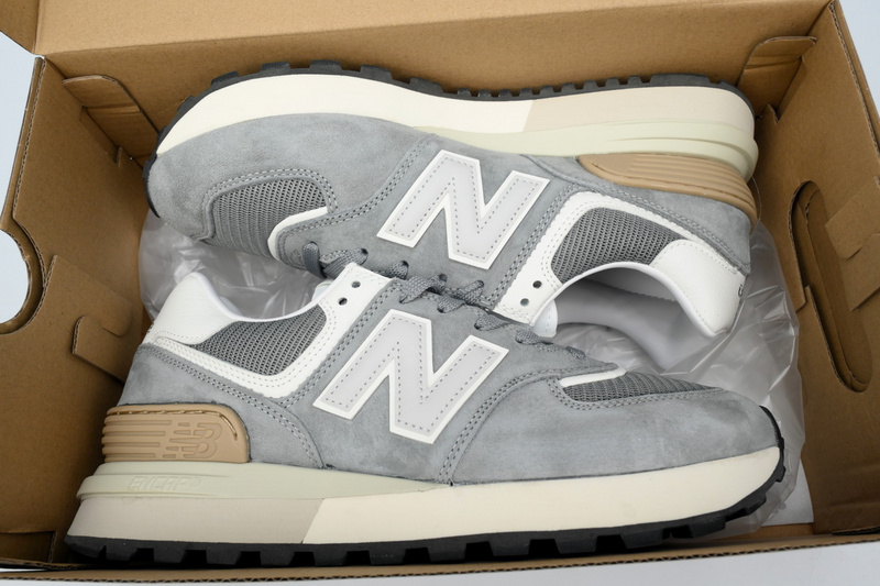 New Balance 574 Marblehead Castlerock White grey
