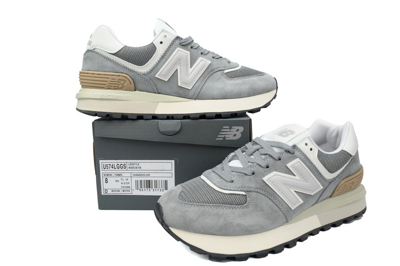 New Balance 574 Marblehead Castlerock White grey