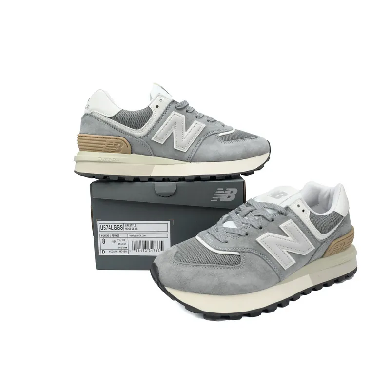 New Balance 574 Marblehead Castlerock White grey