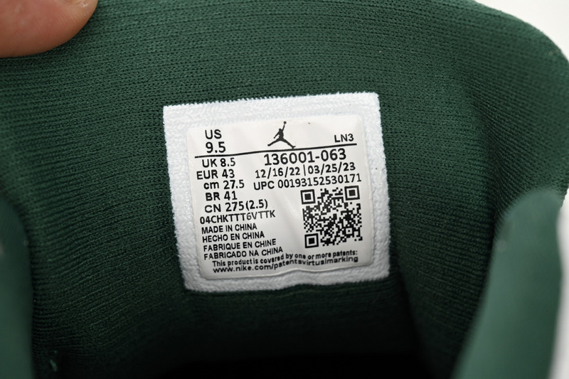 DJ Air Jordan 12 White Green