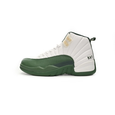 DJ Air Jordan 12 White Green 01