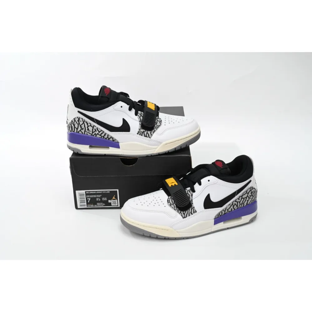 Air Jordan AJ312 White Yellow Purple