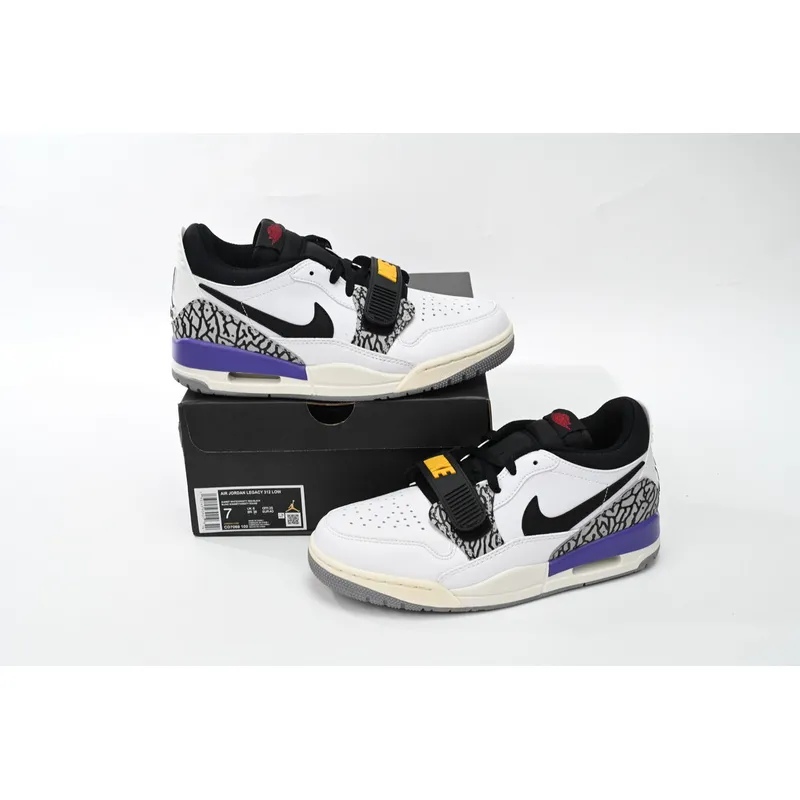 Air Jordan AJ312 White Yellow Purple