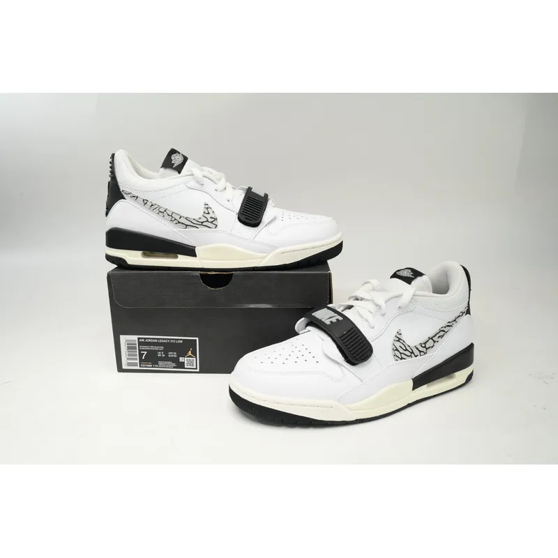 Air Jordan Legacy 312 Low White and Black