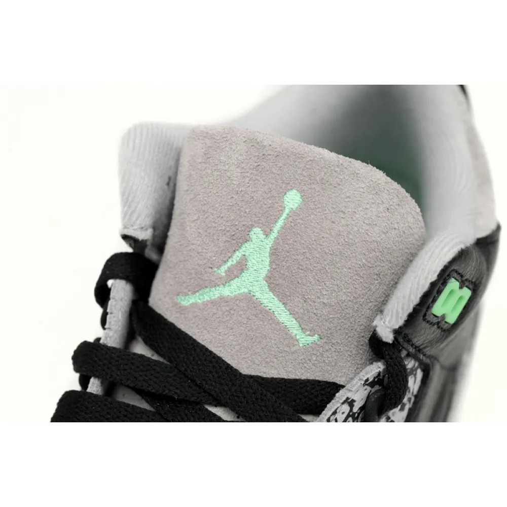 BS Air Jordan 3 "Black/Green Glow"