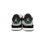 BS Air Jordan 3 "Black/Green Glow"