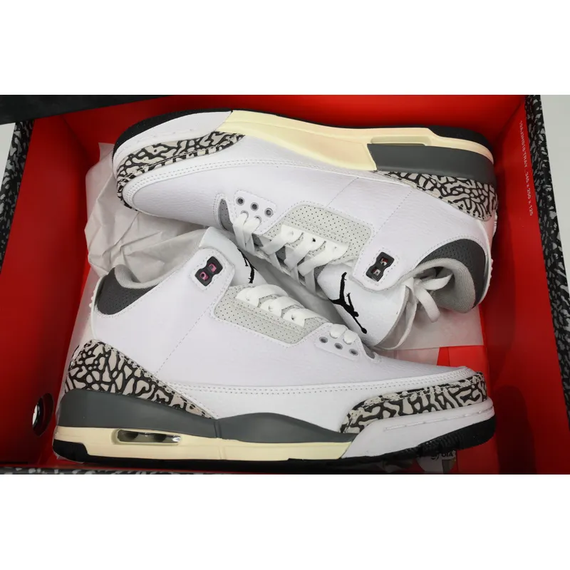 LS  Air Jordan 3 Hide N Sneak White Black