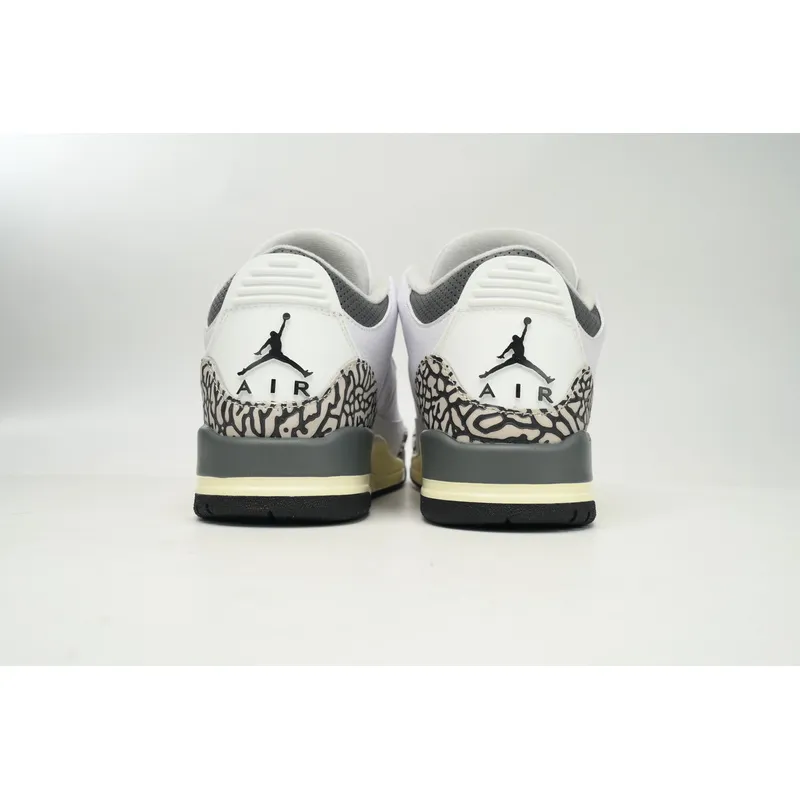 LS  Air Jordan 3 Hide N Sneak White Black