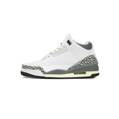 LS  Air Jordan 3 Hide N Sneak White Black 01